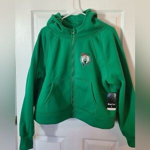 Boston Celtics Women's XL Green Full-Zip Jacket Hoodie